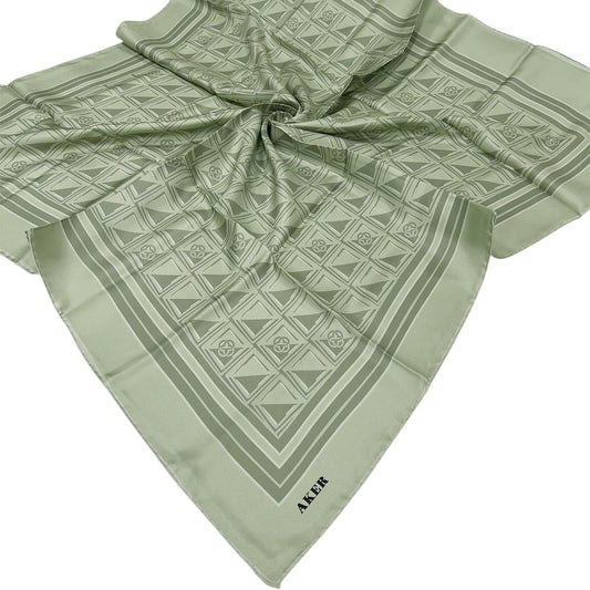 Aker İpek Eşarp - 8968713-952 Açık Çağla Twill