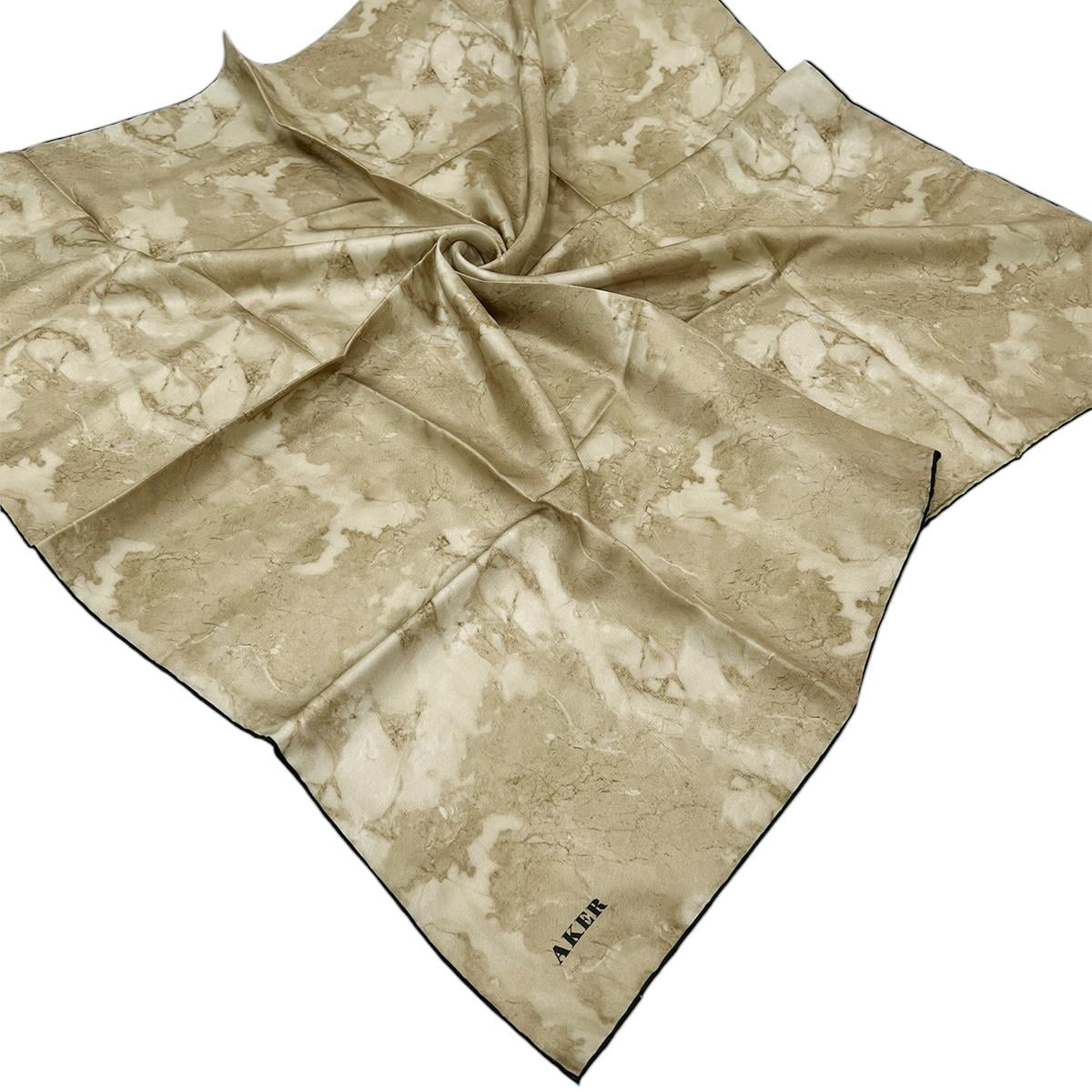 Aker İpek Eşarp - 8974713-914 Soft Camel Twill
