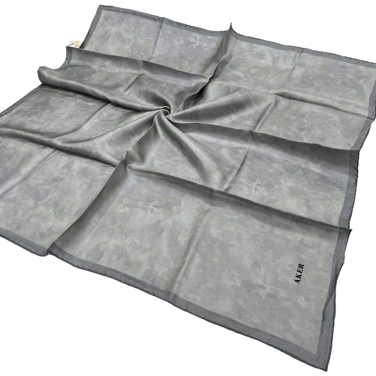 Aker İpek Eşarp - 7208713-972 Gri Twill