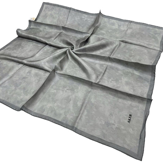 Aker İpek Eşarp - 7208713-972 Gri Twill