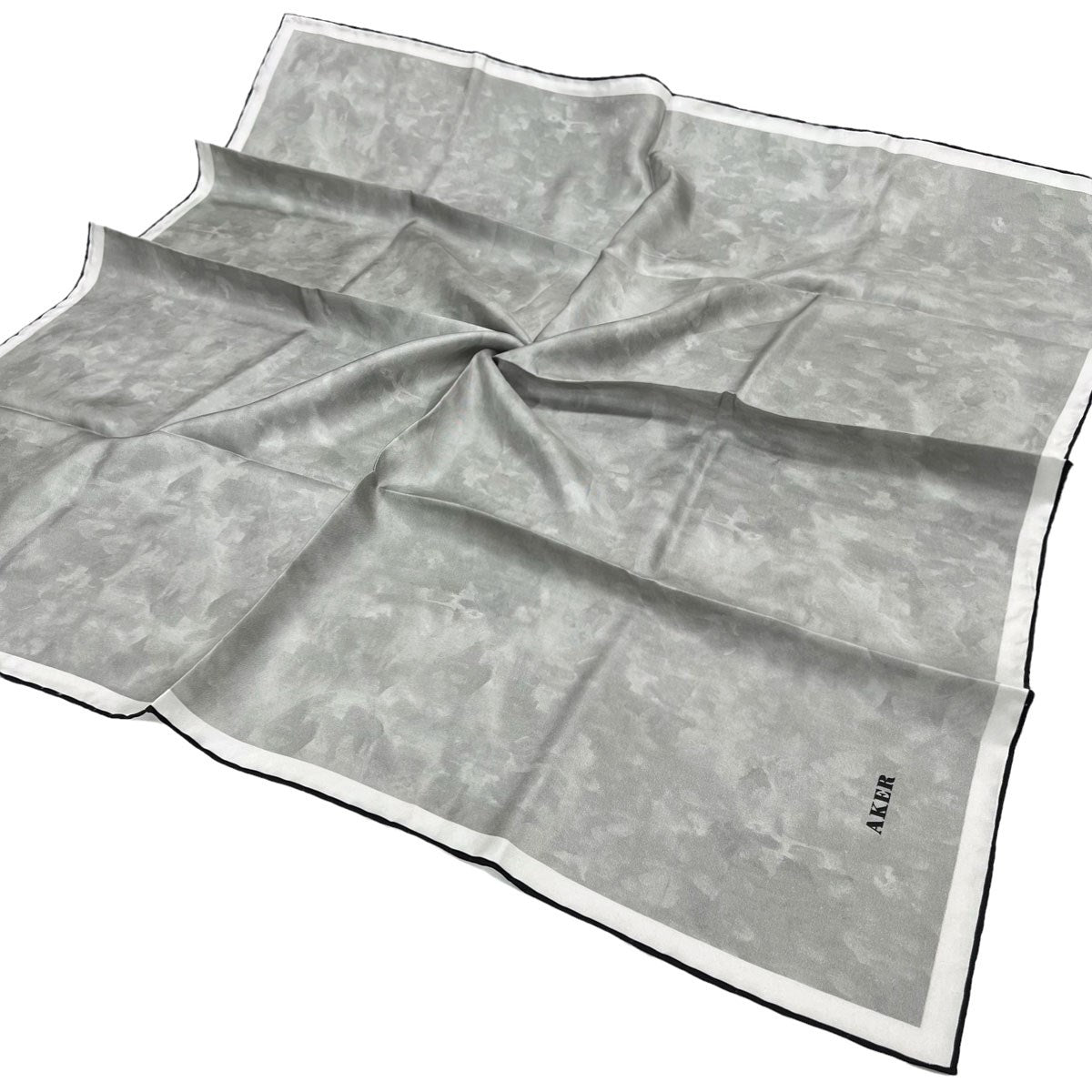 Aker İpek Eşarp - 7208713-911 Gümüş Ekru Twill