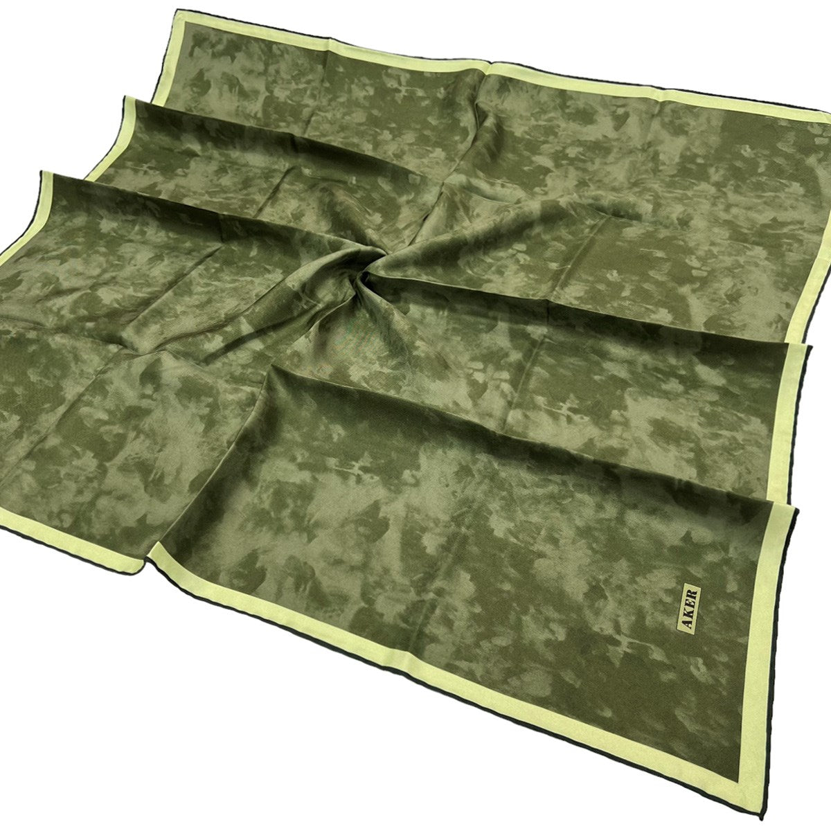 Aker İpek Eşarp - 7208713-952 Haki Twill