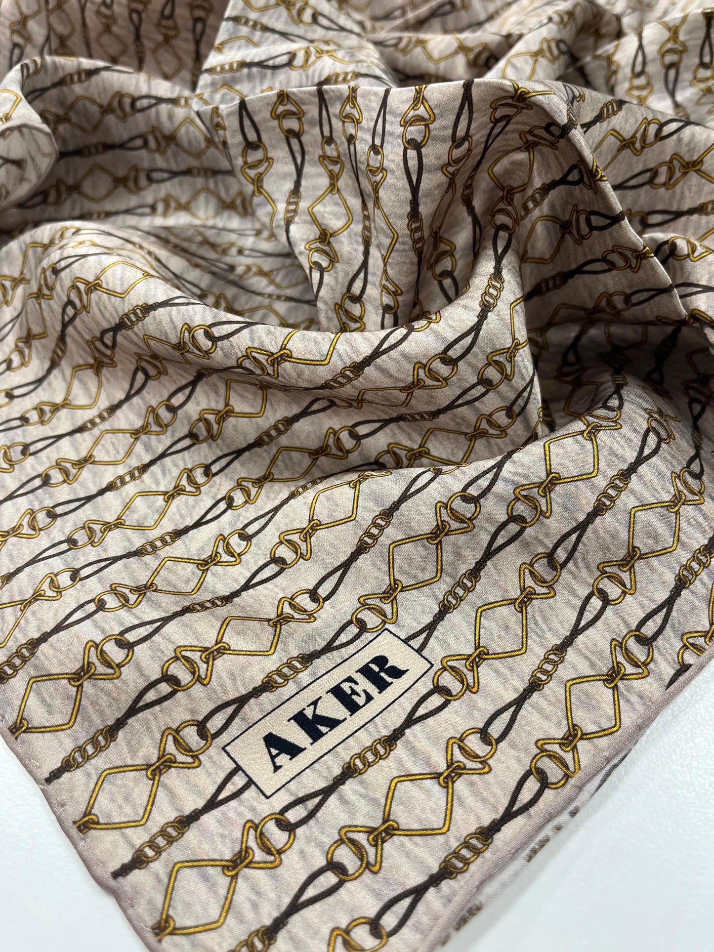 Aker İpek Eşarp - 8985713-931 Bej Twill