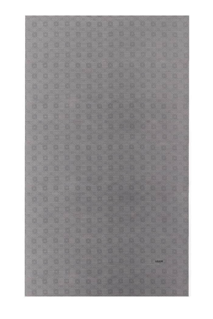 Aker Jakarlı İpek Koton Şal - 8935977-971 Gümüş Gri