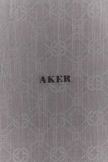 Aker Jakarlı İpek Koton Şal - 8935977-971 Gümüş Gri