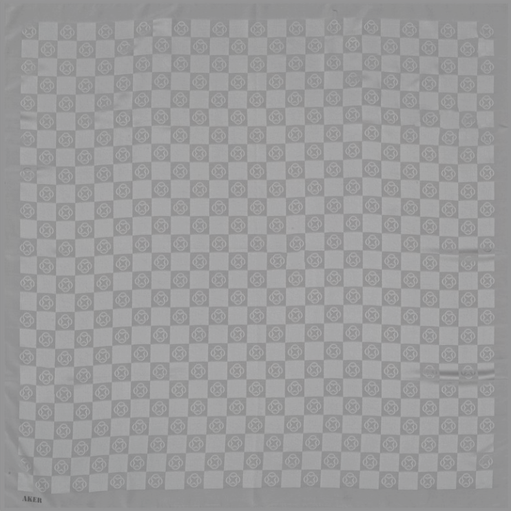 Aker Monogram Dama Eşarp - Koyu Gri 974