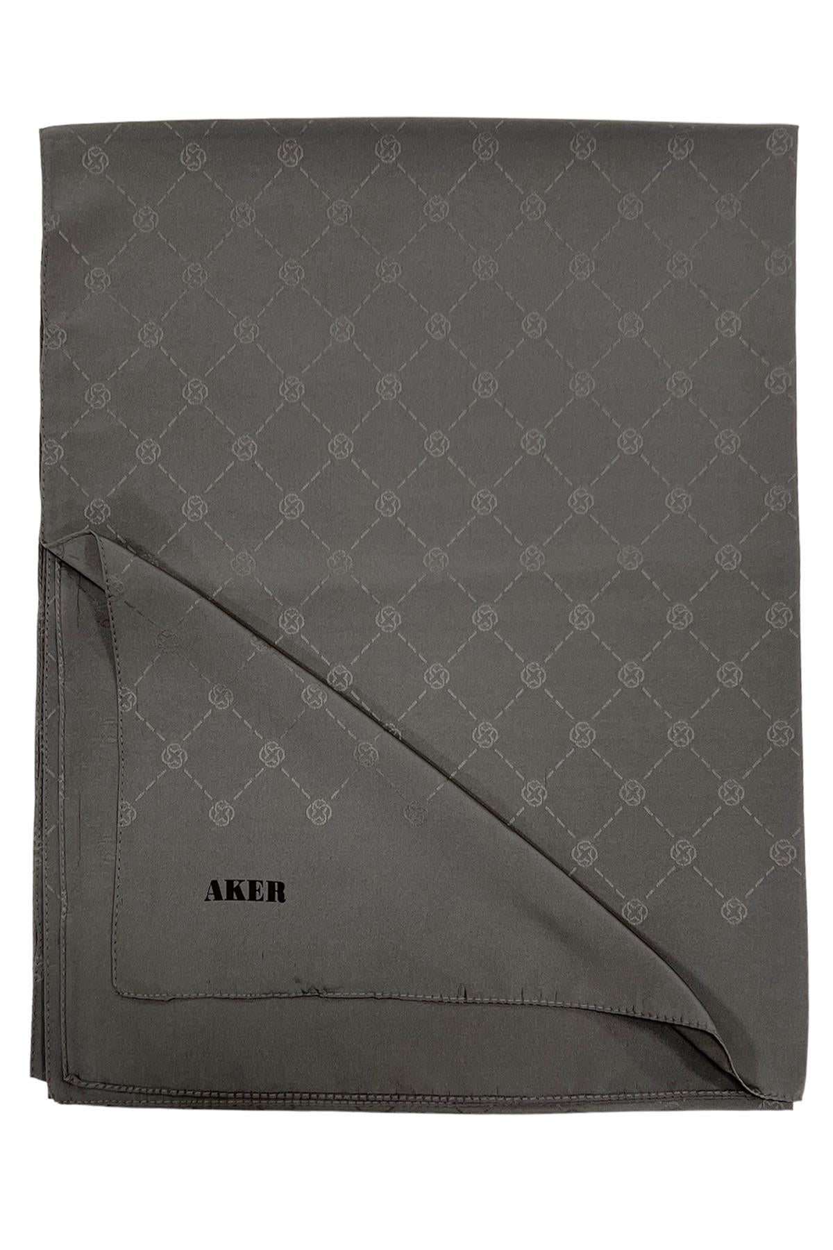 Aker Monogram Şal - Füme 974