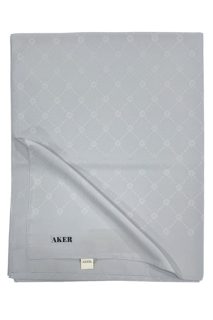 Aker Monogram Şal - Gümüş 971