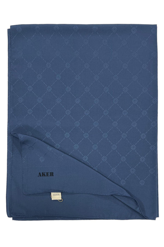 Aker Monogram Şal - İndigo 923