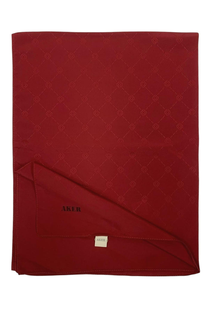 Aker Monogram Şal - Kırmızı 941