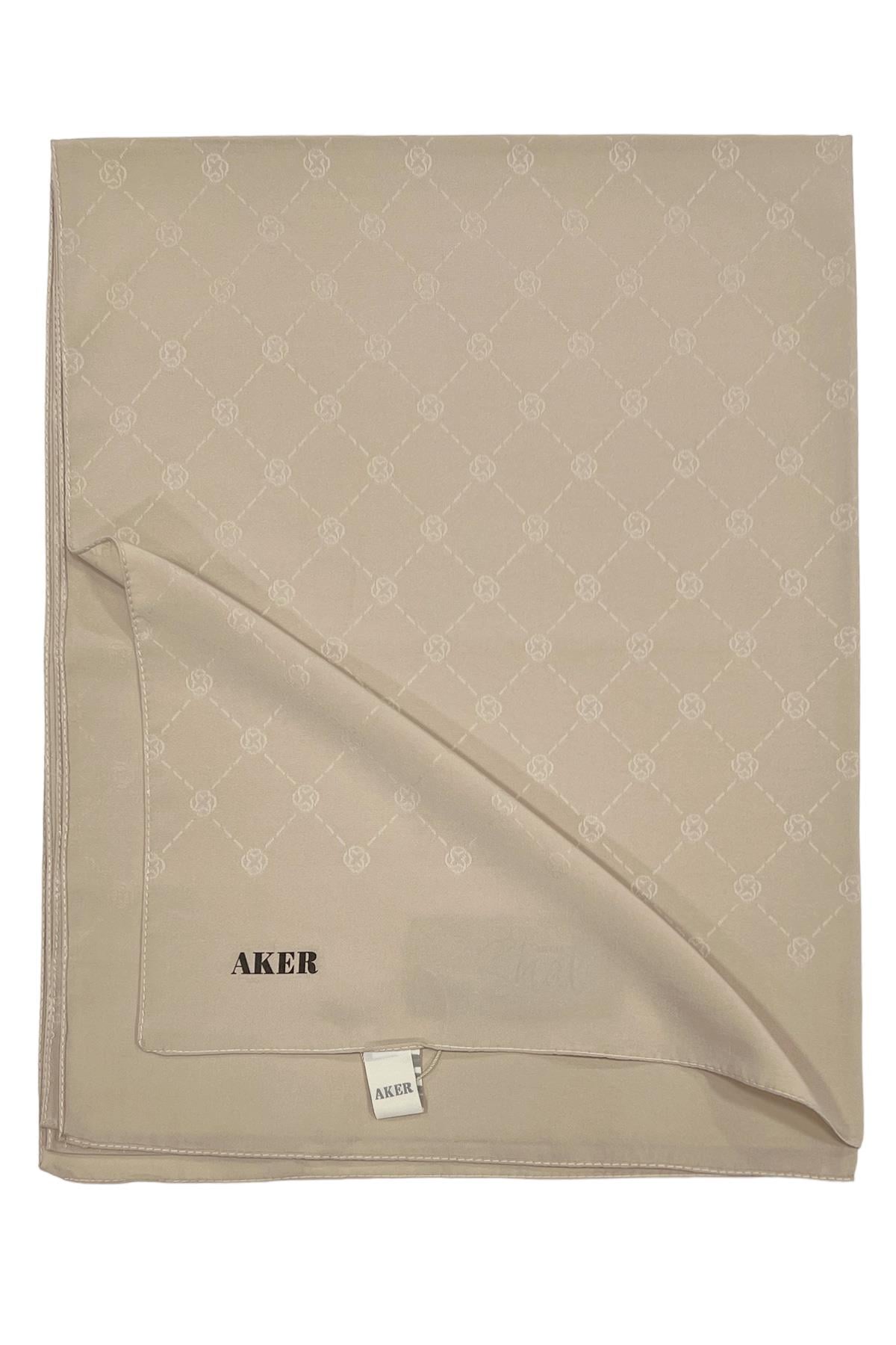 Aker Monogram Şal - Koyu Bej 961