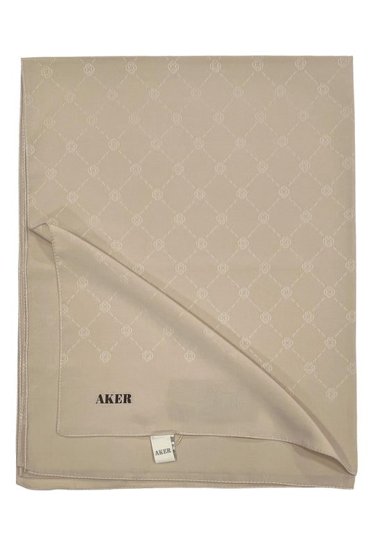 Aker Monogram Şal - Koyu Bej 961