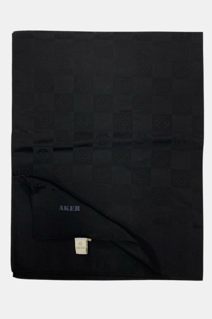 Aker Monogram Şal - Yeni Dama Desenli - Siyah 911