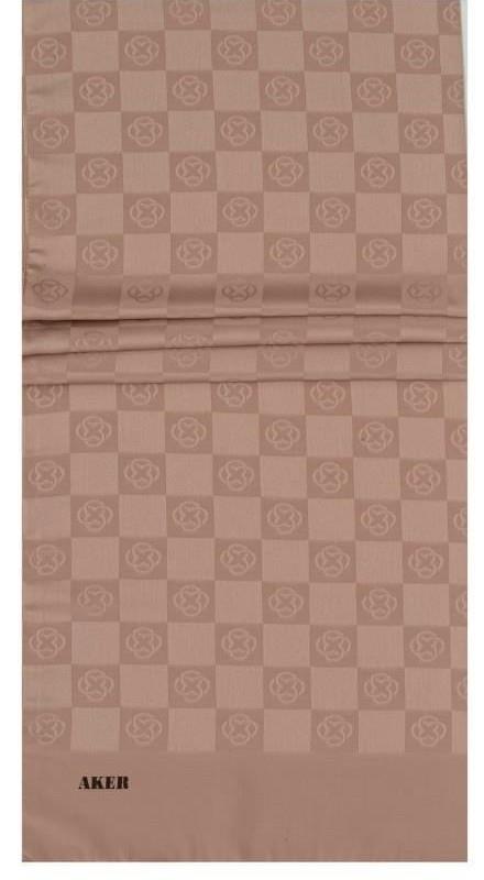 Aker Monogram Şal - Yeni Dama Desenli - Taş 982