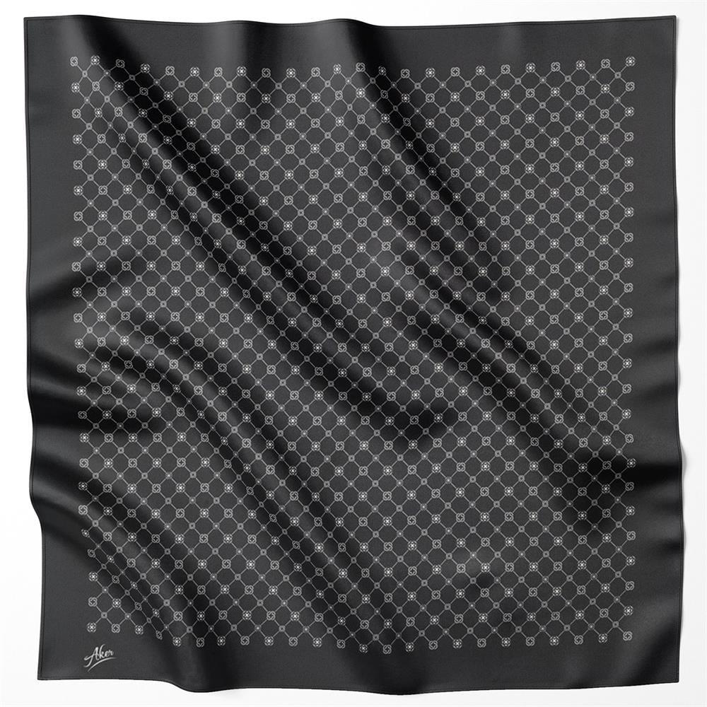 Aker Twill Eşarp - 7857795-911 Siyah Krem
