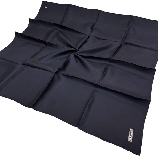 Armine Düz İpek Eşarp - 02 Lacivert Twill