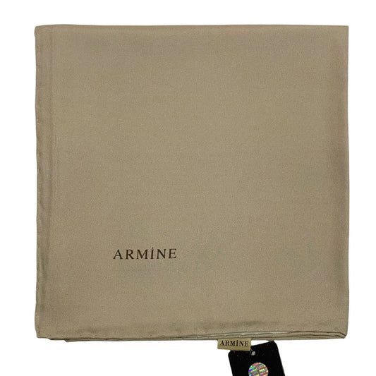 Armine Düz İpek Eşarp - 1047 Vizon Twill