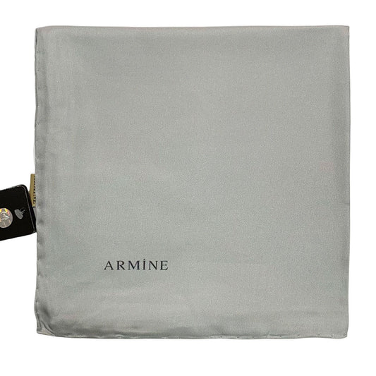 Armine Düz İpek Eşarp - 1113 Gri Twill