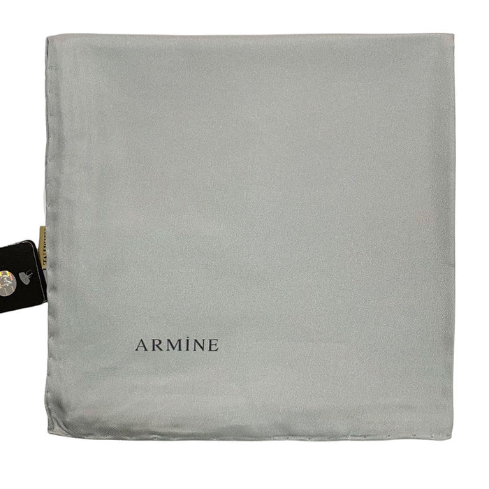 Armine Düz İpek Eşarp - 1113 Gri Twill