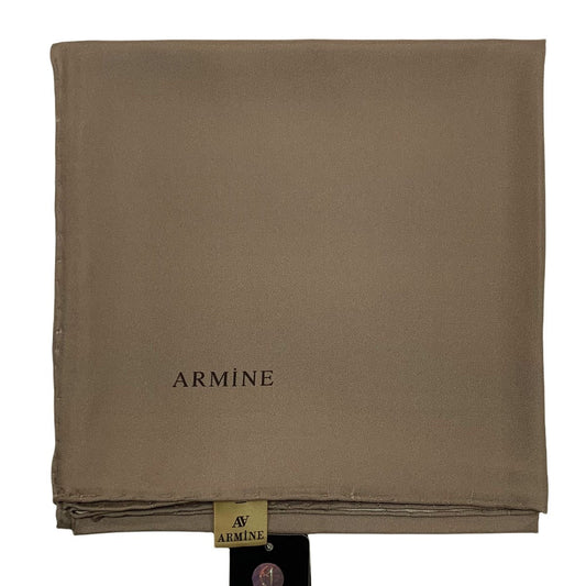 Armine Düz İpek Eşarp - 1262 Vizon Twill