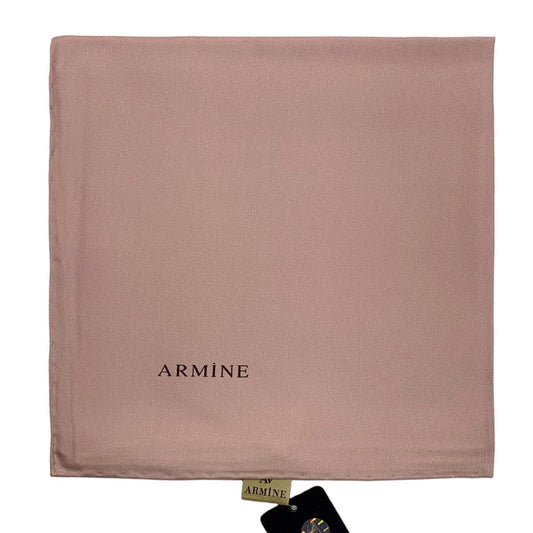Armine Düz İpek Eşarp - 1377 Pudra Twill
