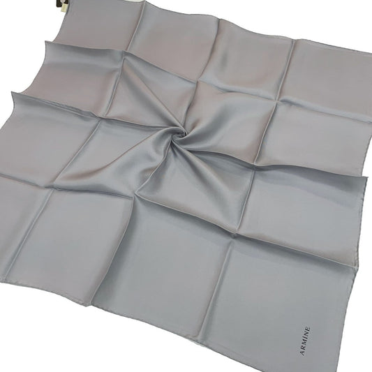 Armine Düz İpek Eşarp - 1393 Gri Twill