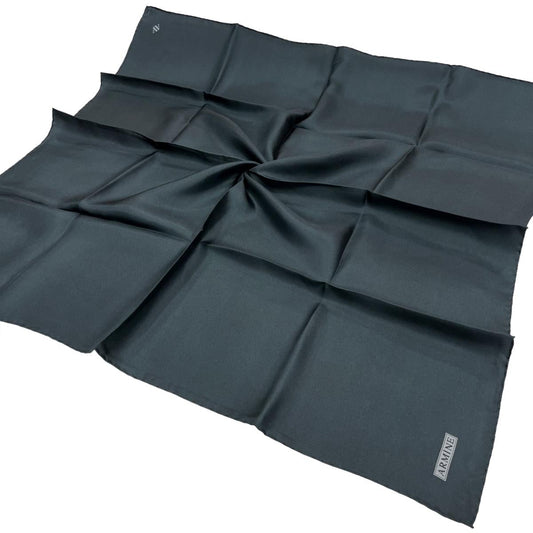 Armine Düz İpek Eşarp - 154 Antrasit Twill
