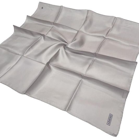 Armine Düz İpek Eşarp - 163 Açık Taş Twill