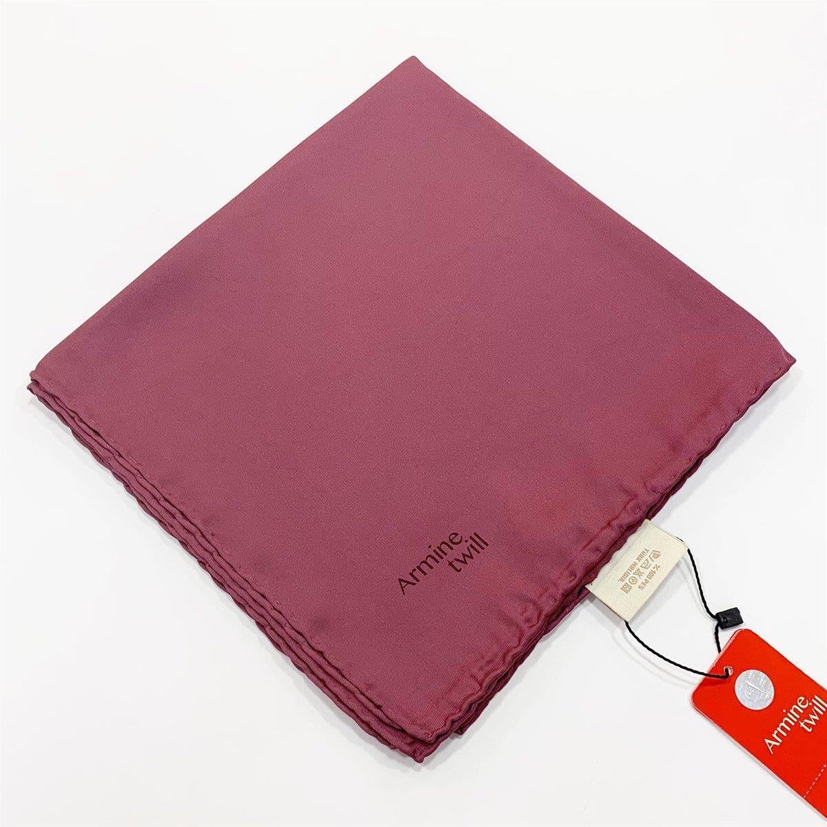 Armine Düz Twill Eşarp - Açık Vişne