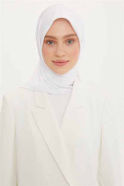 Armine Düz Twill Eşarp - Beyaz 147
