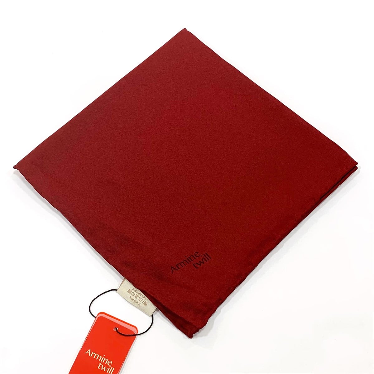 Armine Düz Twill Eşarp - Bordo