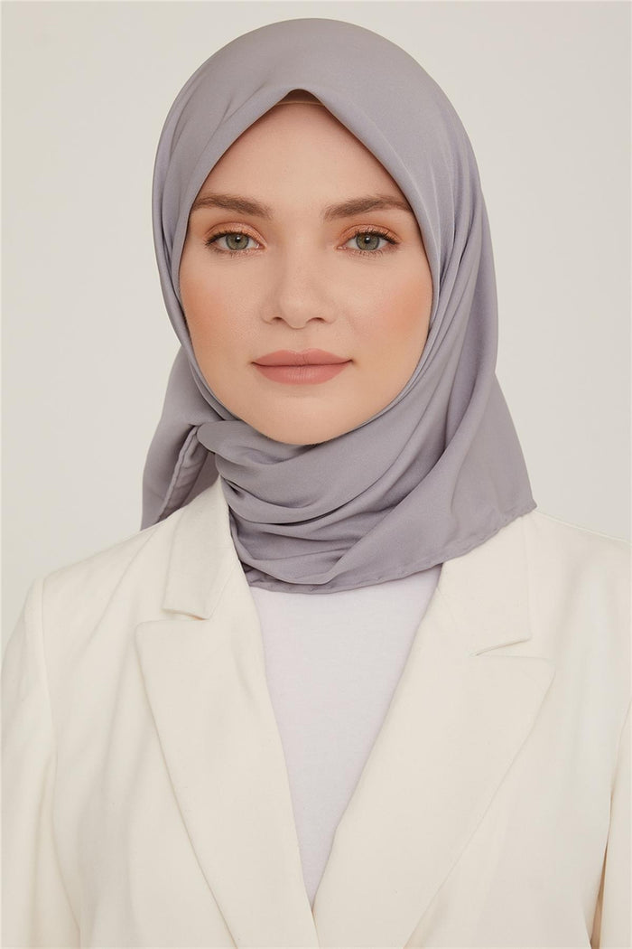 Armine Düz Twill Eşarp - Gri 772