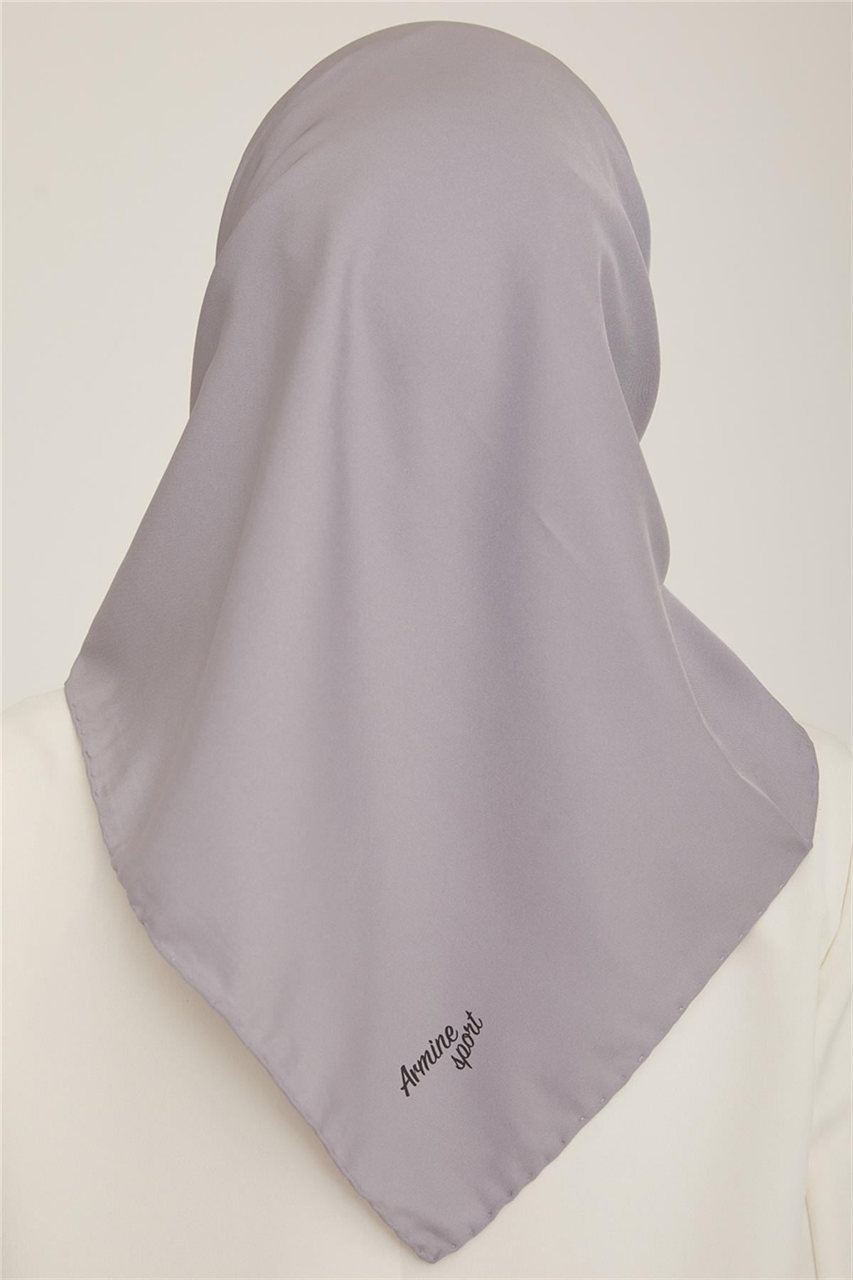 Armine Düz Twill Eşarp - Gri 772