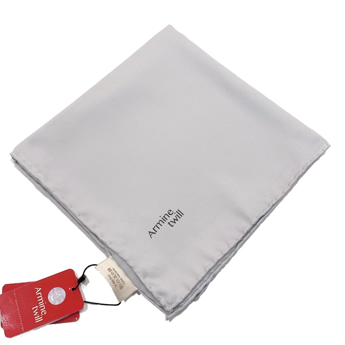 Armine Düz Twill Eşarp - Gümüş