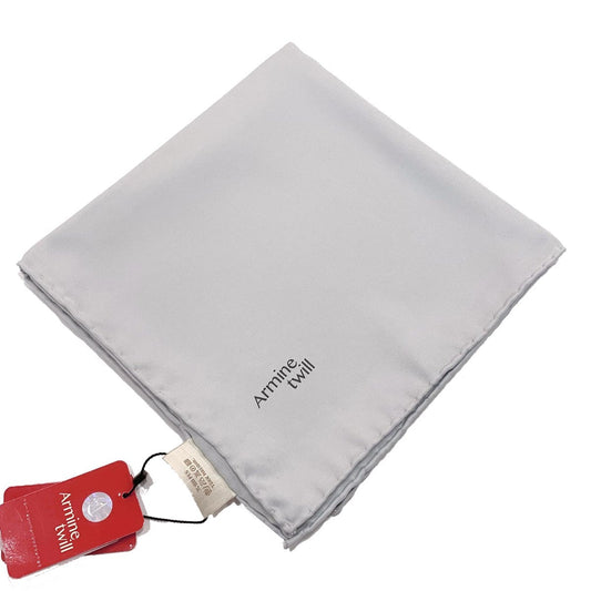 Armine Düz Twill Eşarp - Gümüş
