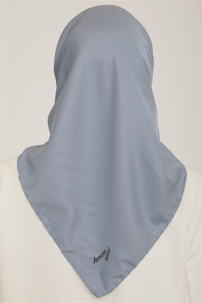 Armine Düz Twill Eşarp - Metalik Mavi 784