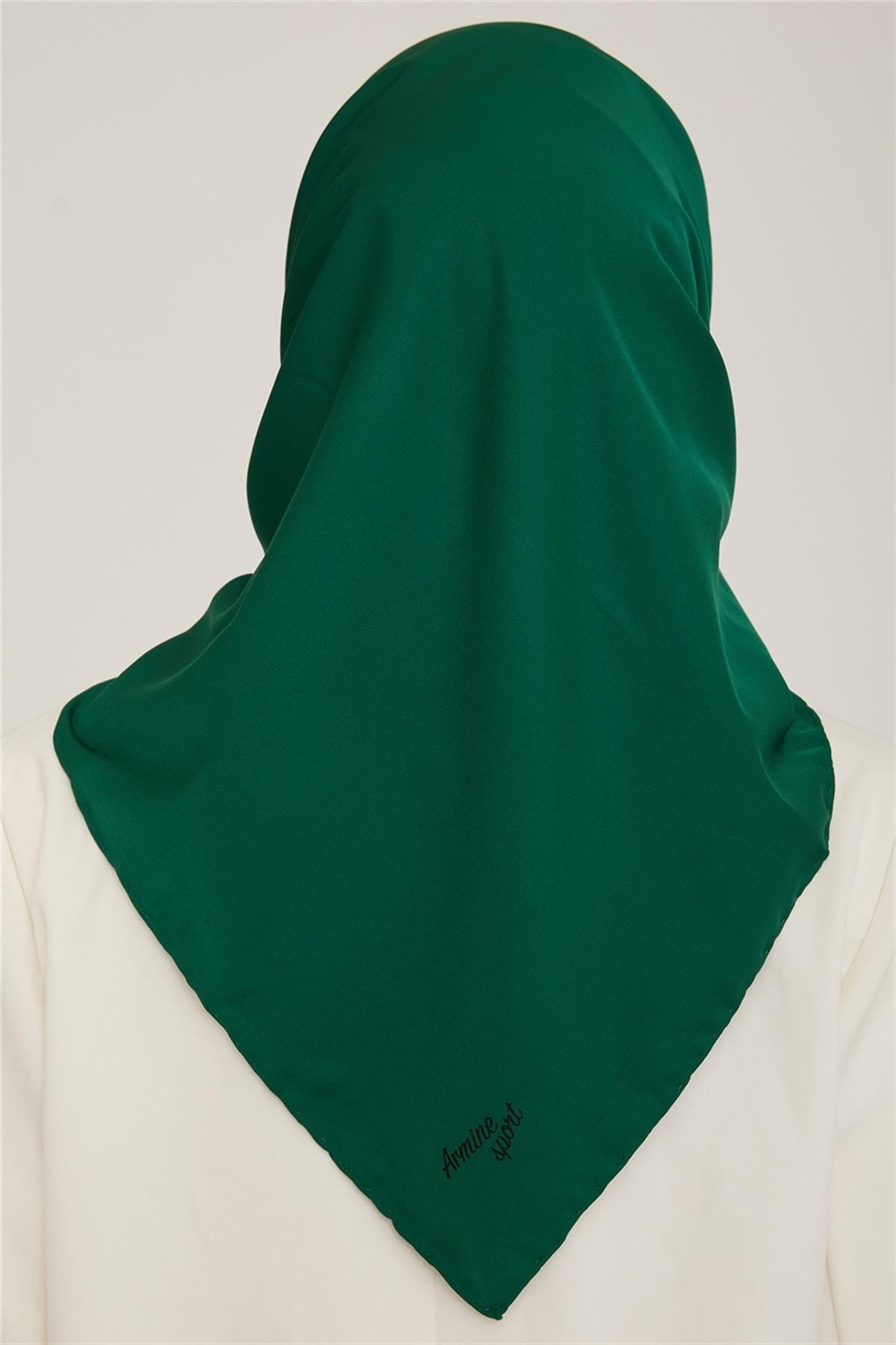 Armine Düz Twill Eşarp - Zümrüt 787