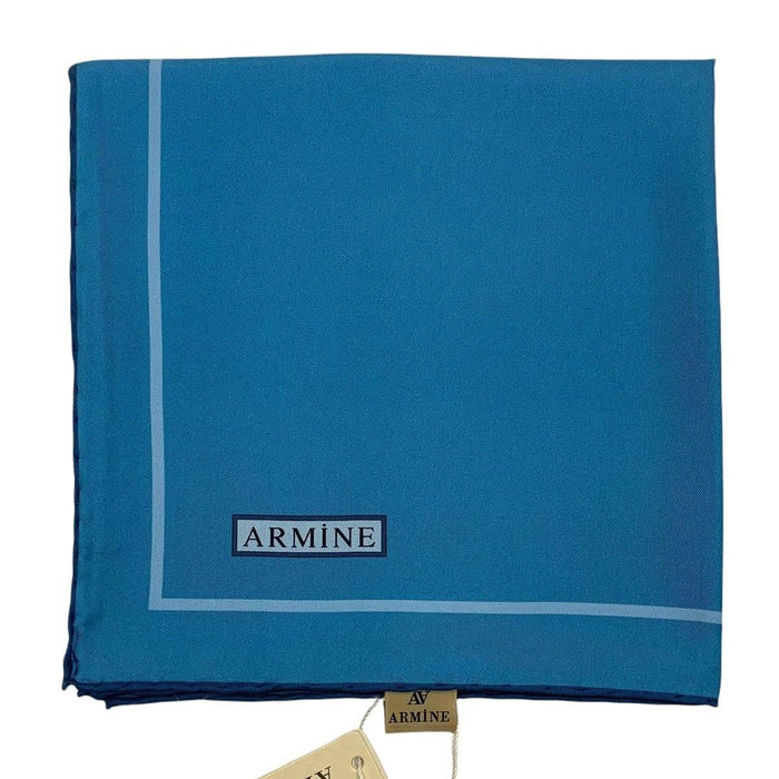 Armine İpek Eşarp 2022 Kış 8668-50 Mavi Twill
