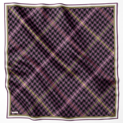 Armine İpek Eşarp 2024 Kış - 9000-55 Mürdüm Twill