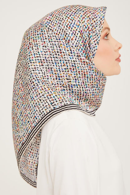 Armine İpek Eşarp Nostalji - 9013-04 Ekru Twill