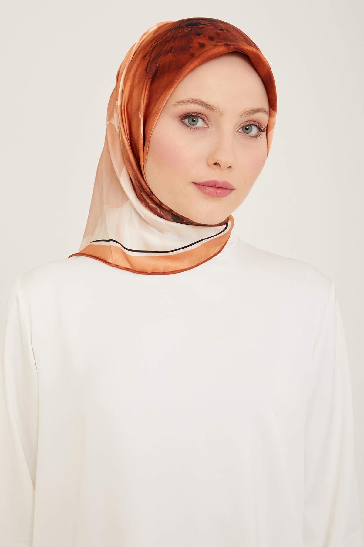 Armine İpek Eşarp 2024 Yaz - 9100-01 Twill