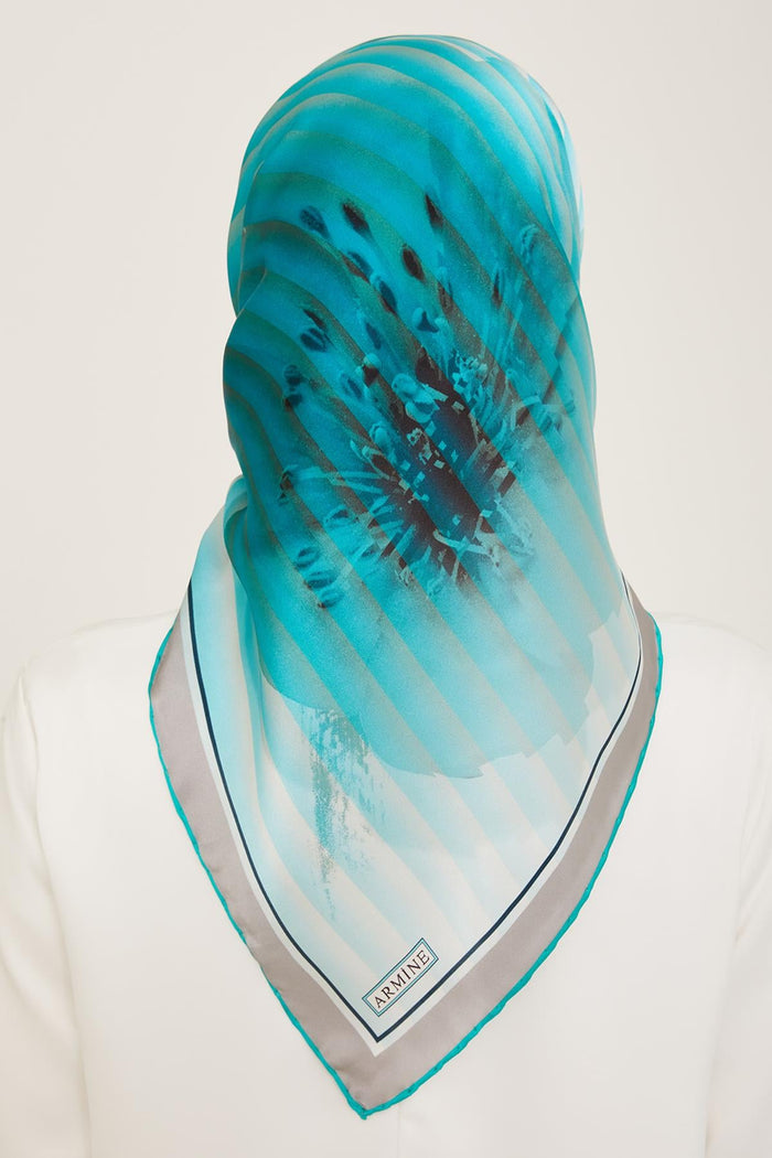 Armine İpek Eşarp 2024 Yaz - 9100-34 Mint Twill