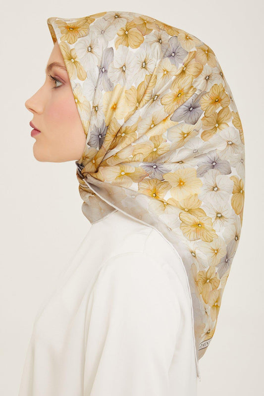 Armine İpek Eşarp 2024 Yaz - 9108-34 Soft Taş Sura
