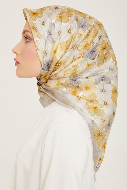 Armine İpek Eşarp 2024 Yaz - 9108-34 Soft Taş Twill