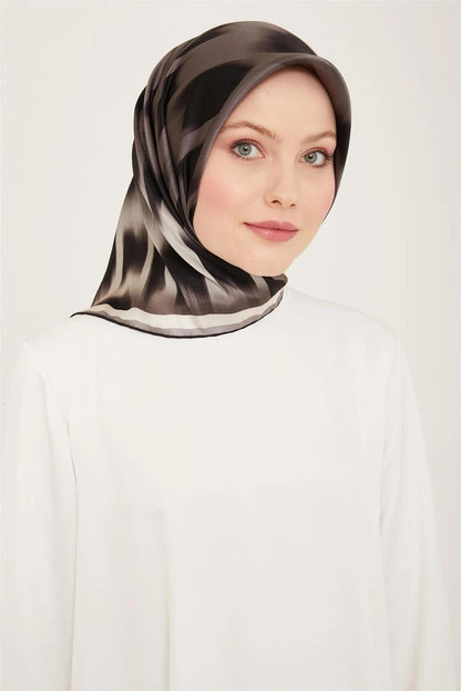 Armine İpek Eşarp Nostalji - 9155-02 Gri Sura