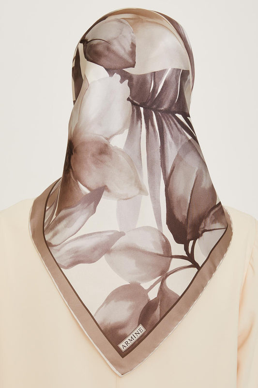 Armine İpek Eşarp 2025 Kış - 9205-33 Ekru Twill