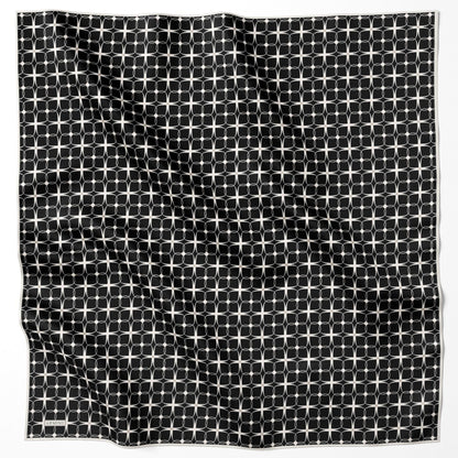 Armine İpek Eşarp 2025 Kış - 9207-04 Siyah Twill