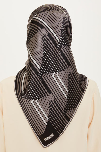 Armine İpek Eşarp 2025 Kış - 9218-81 Twill