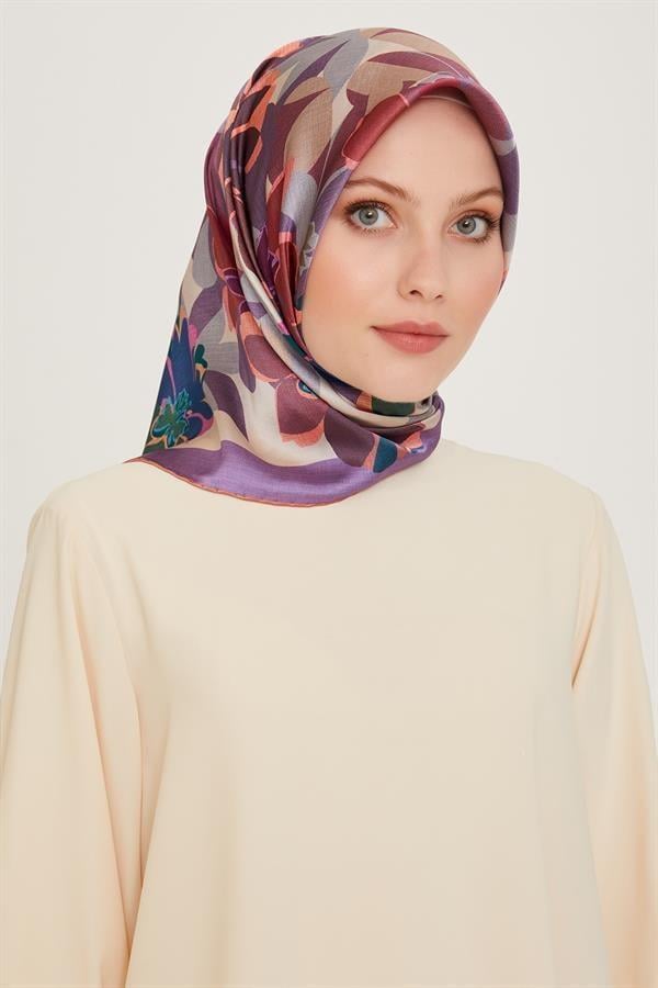 Armine İpek Eşarp 2025 Kış - 9238-01 Lavanta Twill