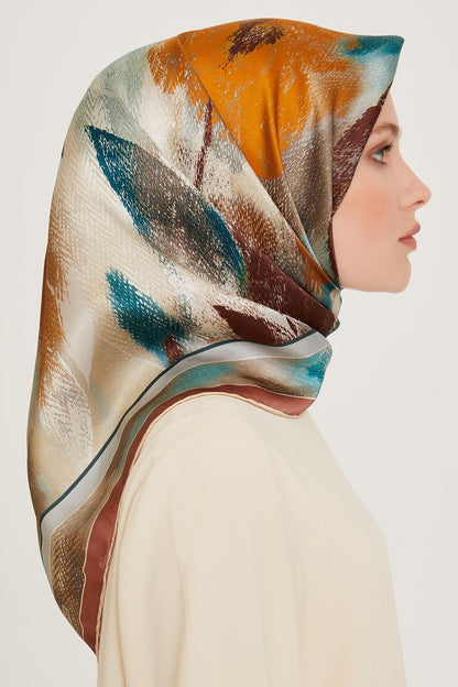 Armine İpek Eşarp 2025 Kış - 9240-34 Bebe Mavisi Twill